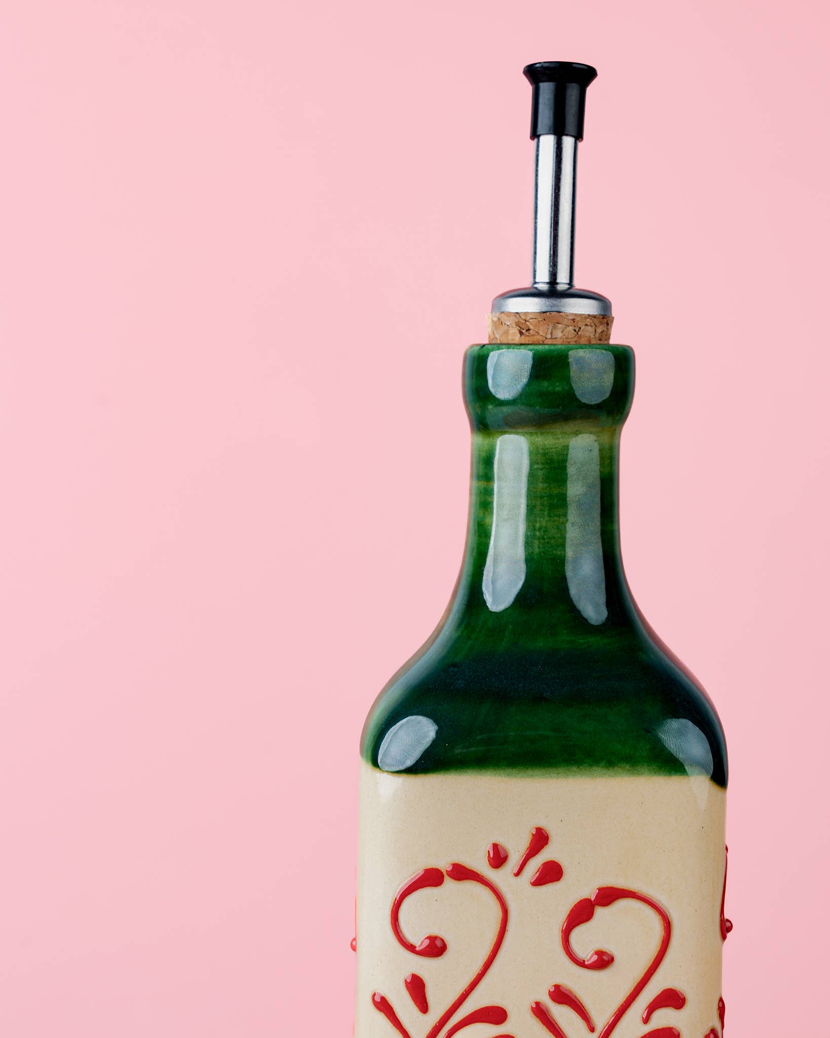 Spaanse keramische oliedispenser 475 ml - Alhambra groen