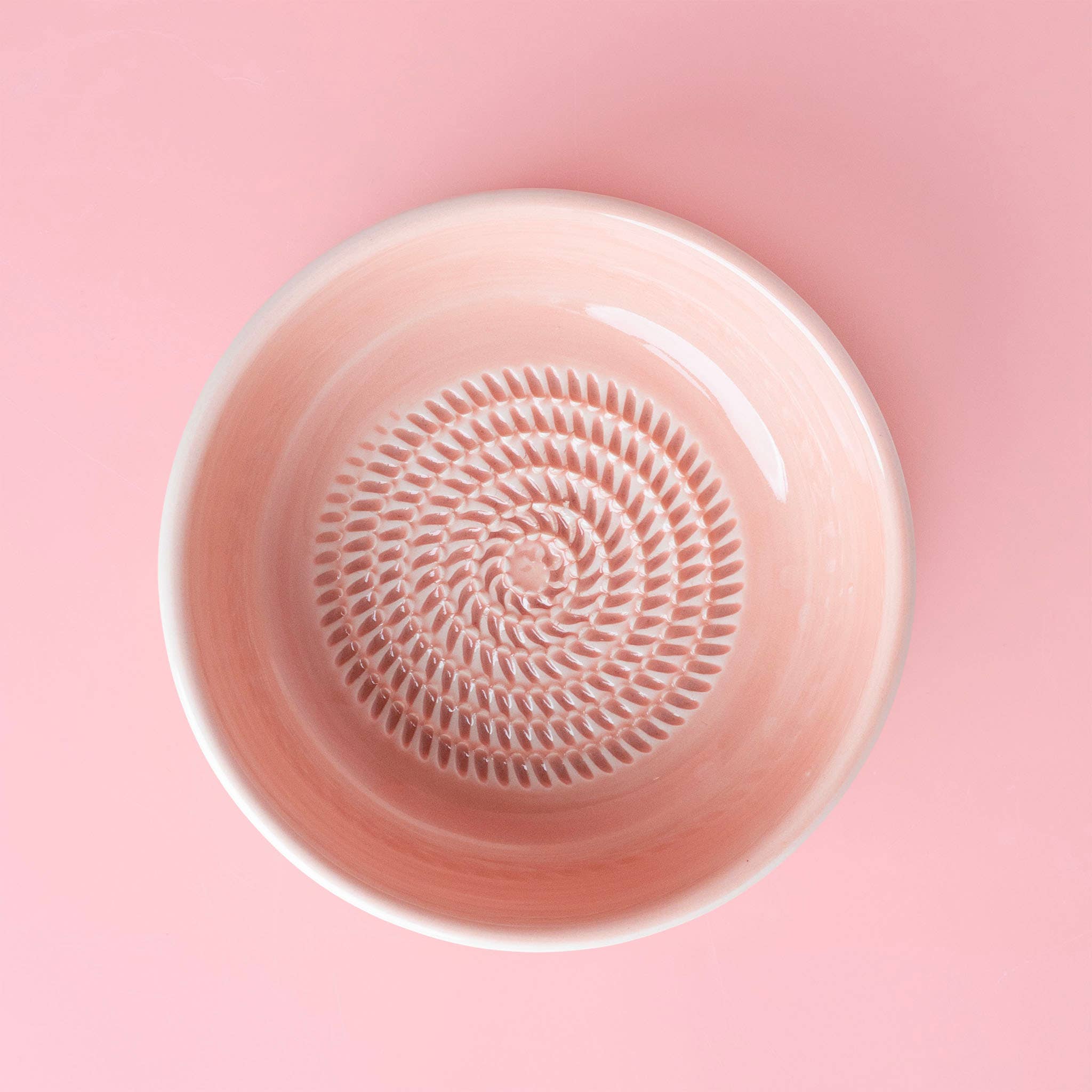 Valentina Keramik-Grillschale – Vintage-Rosa/Gelb