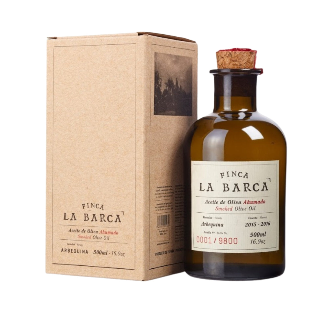 Finca la Barca olijfolie gerookt in doosje