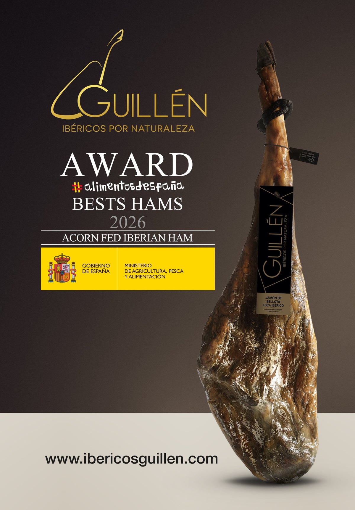 Ibericos Guillén wint Spaanse prijs voor beste Bellota Ibérico-ham