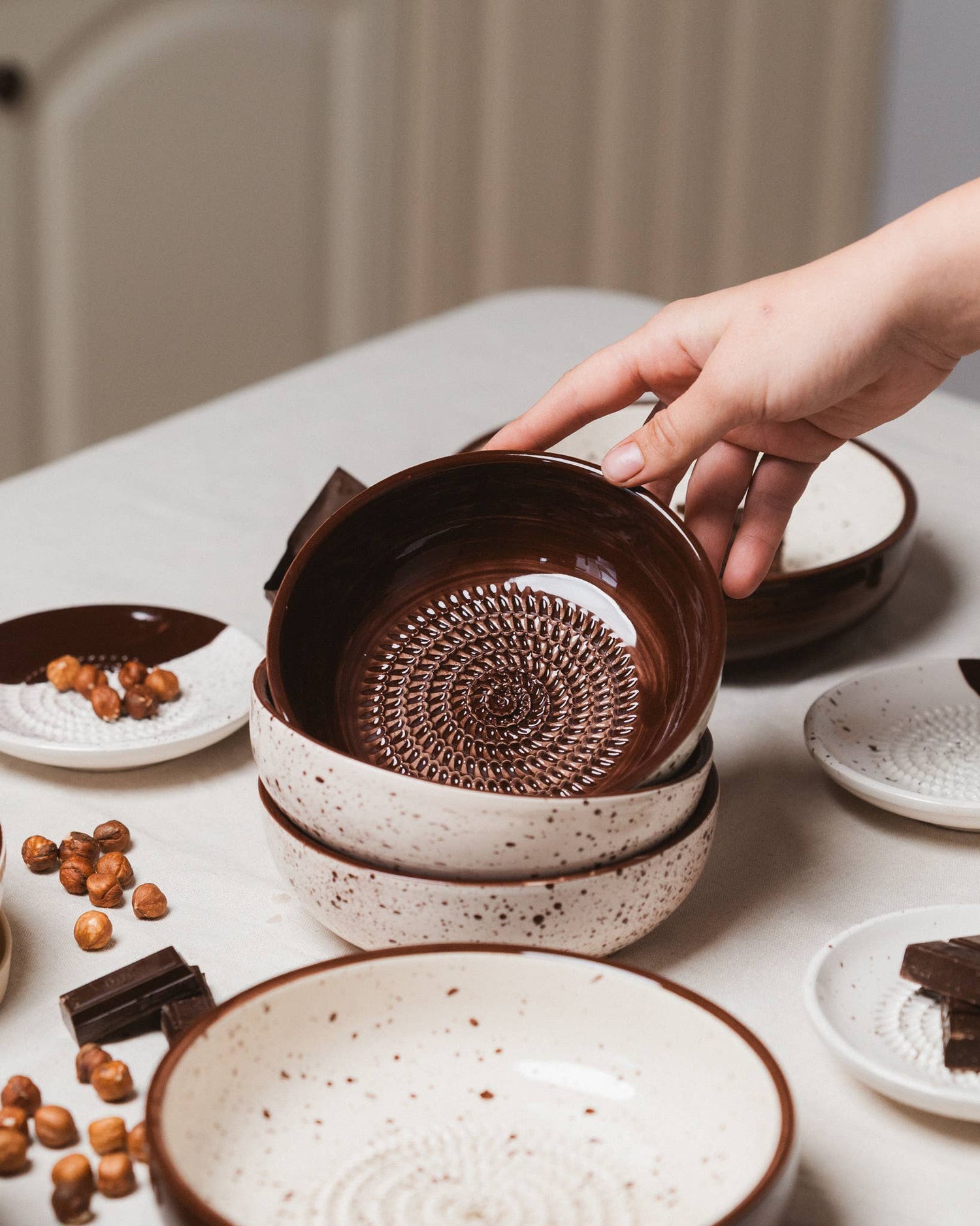 Spaanse keramische raspkom middelgroot - Brownie (met verpakking)