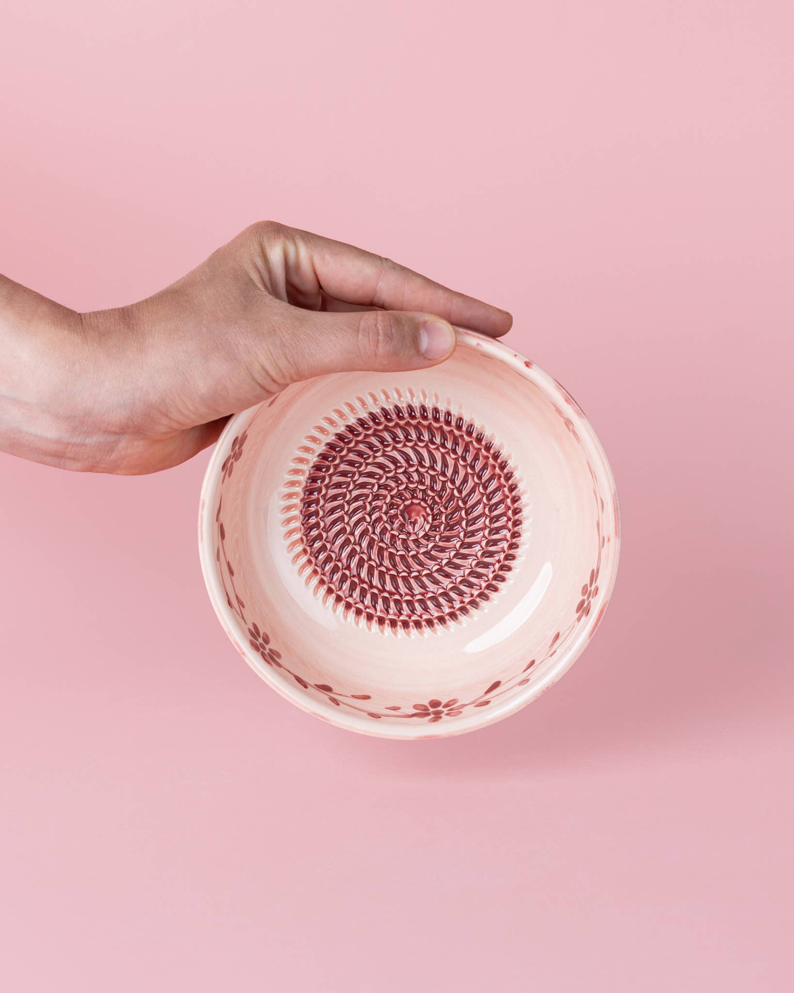 Spaanse keramische raspkom middelgroot 15 cm - Sakura (met doosje)