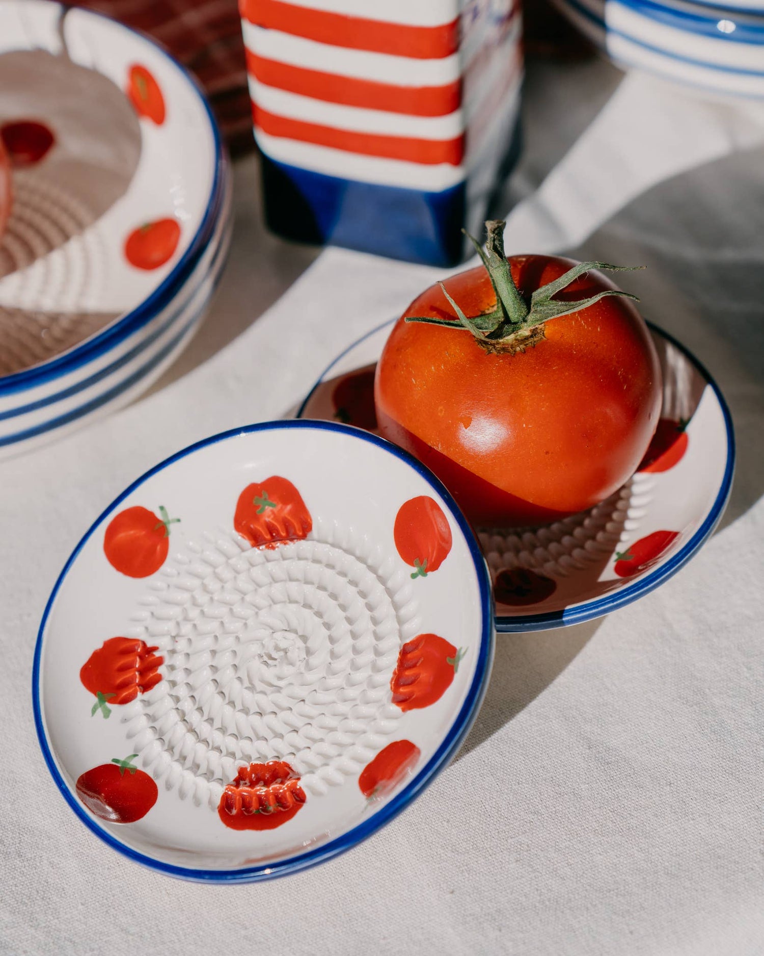 Spaans keramisch raspbord klein - Pomodoro (Met doosje)