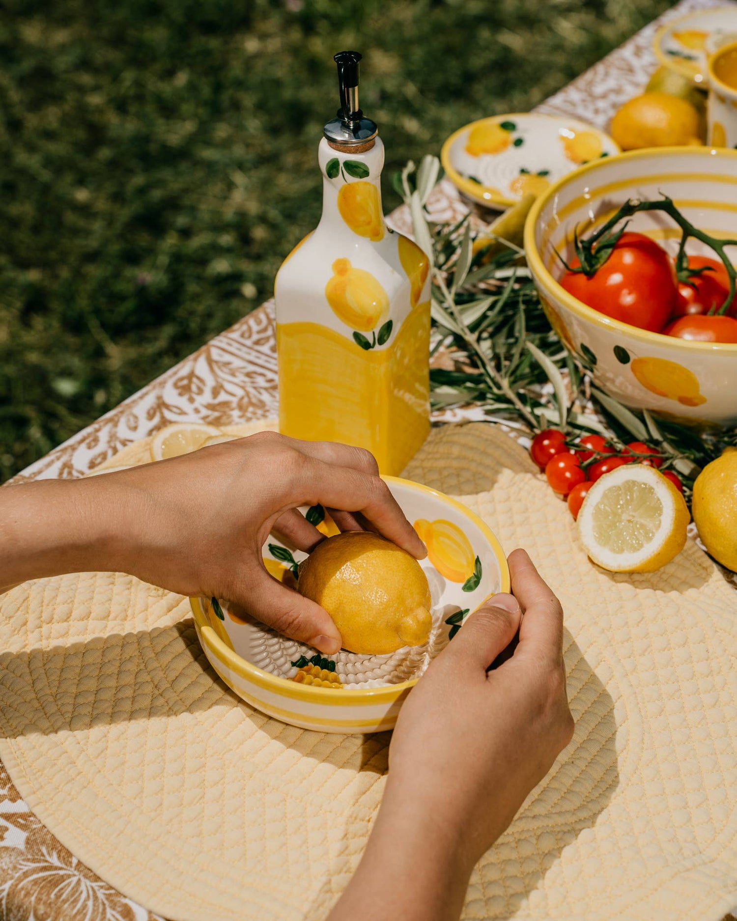 Spaanse keramische oliedispenser 475 ml - Limone