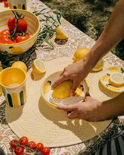 Spaans keramisch raspkom middelgroot - Limone (met verpakking)