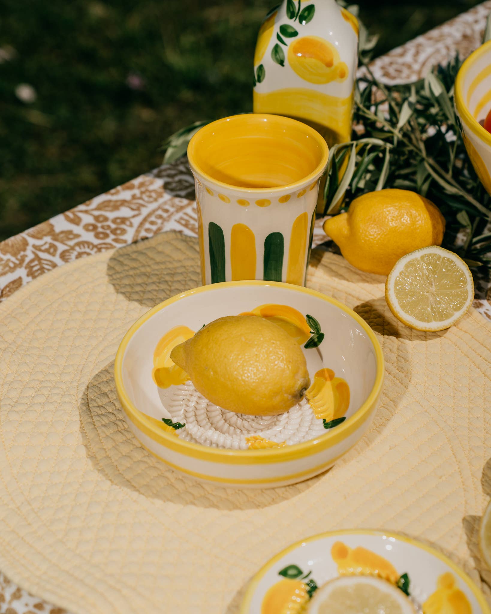 Spaans keramisch raspkom middelgroot - Limone (met verpakking)