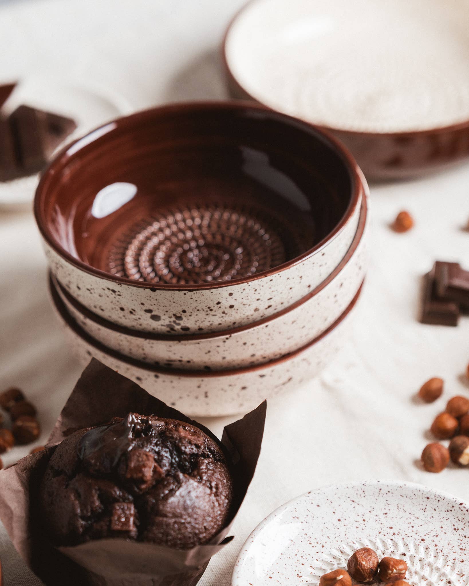 Spaanse keramische raspkom middelgroot - Brownie (met verpakking)