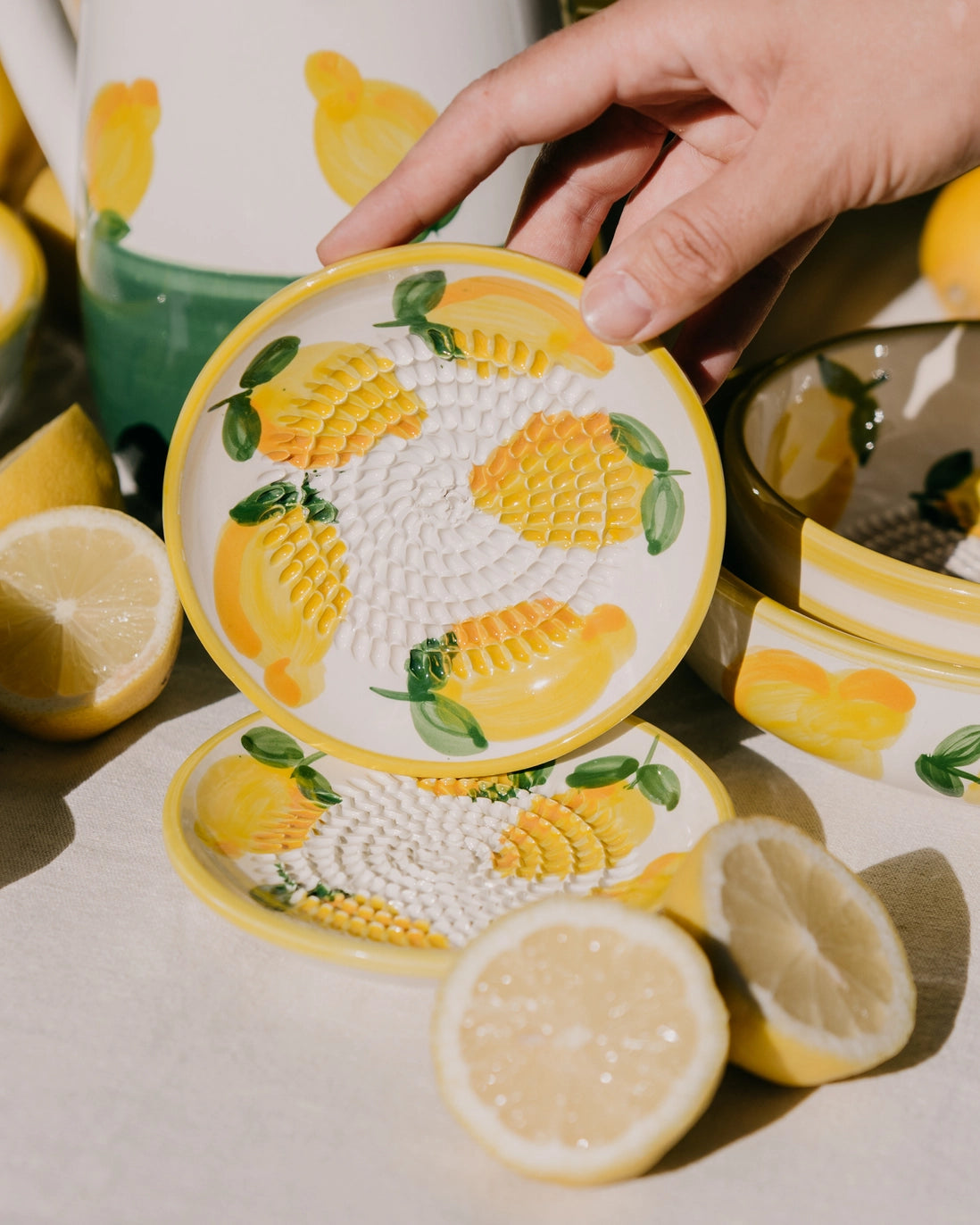 Spaans keramisch raspbord klein- Limone (met doosje)