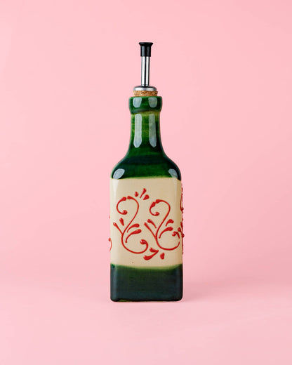 Spaanse keramische oliedispenser 475 ml - Alhambra groen
