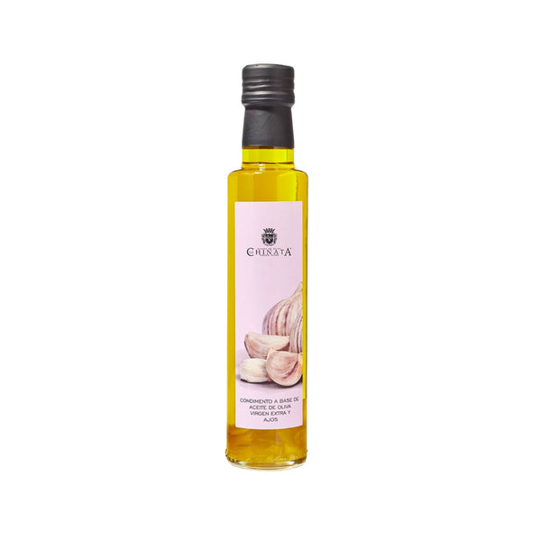 Spanish Olive Oil garlic La Chinata bottle 250ML