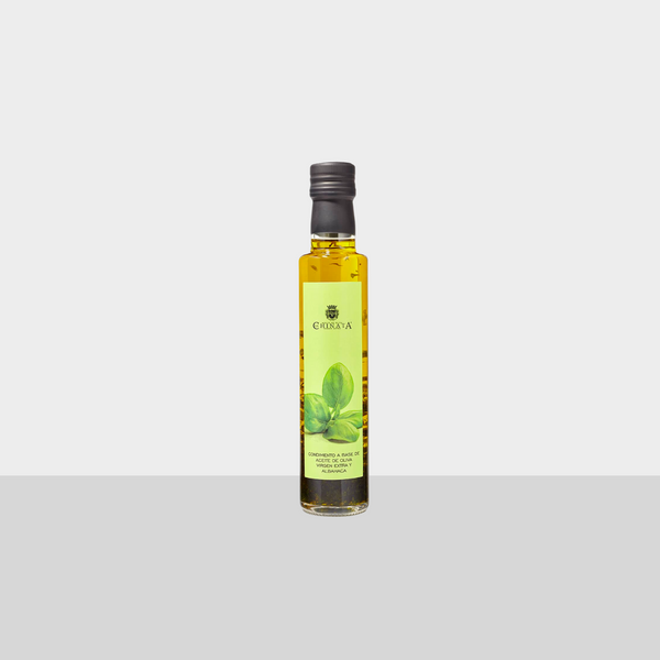 6 x EVOO gekruide olijfolie in houten geschenkbox La Chinata