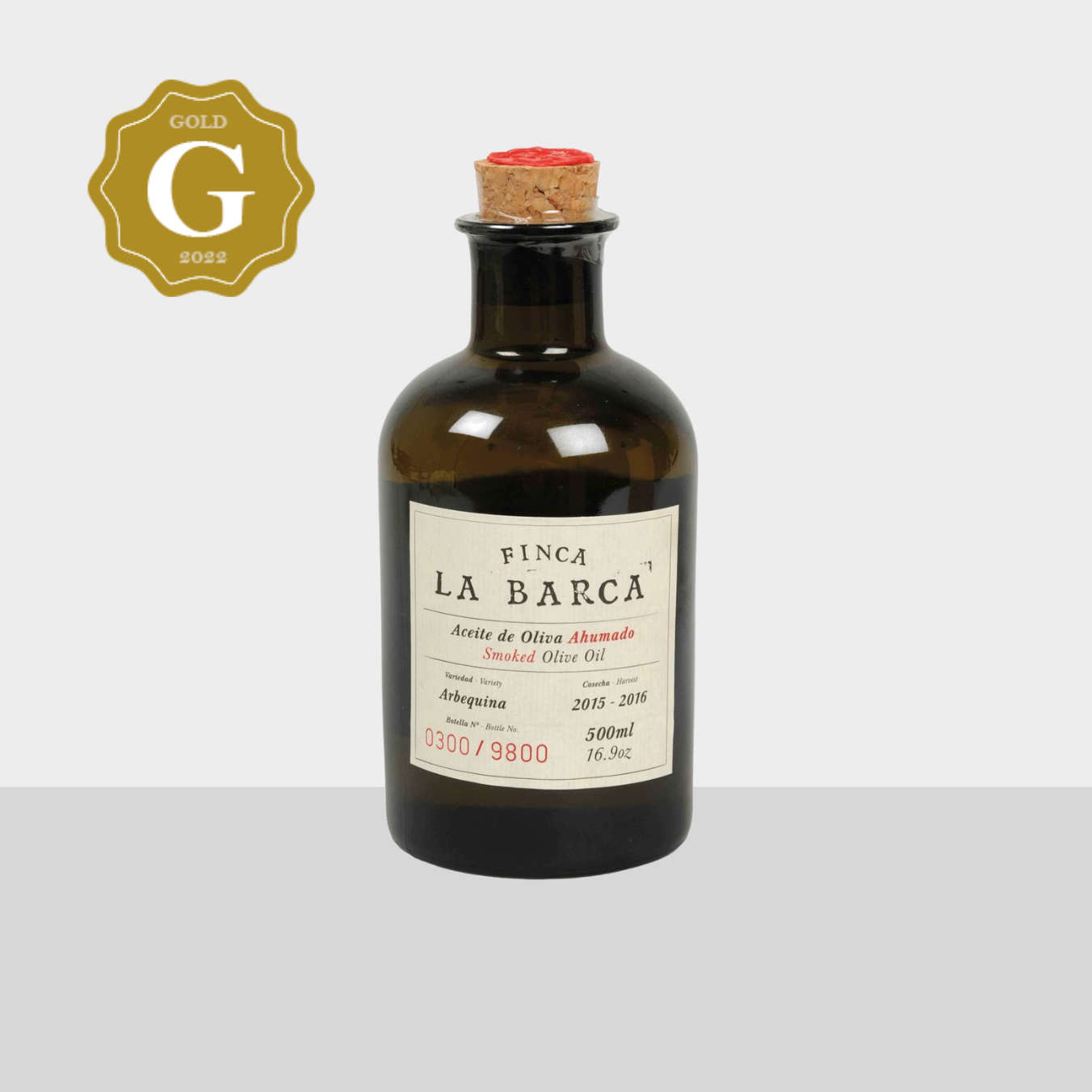 Finca la Barca bottle of smoked olive oil 250ml - 500ml gift box
